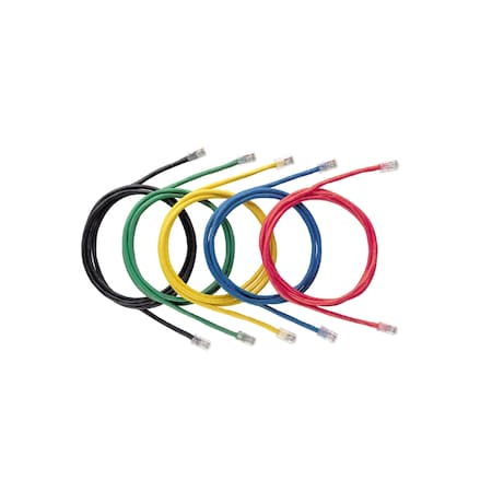 Panduit CBL ASSY MOD 24-4PR STRANDED, CAT6 IP5 T568A/B 15FT, NON-INTEGRITY BLACK UTPSP15BLY